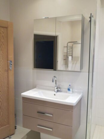 Wall Hung Bathroom Vanity Unit with Basin Mirror Cabinet